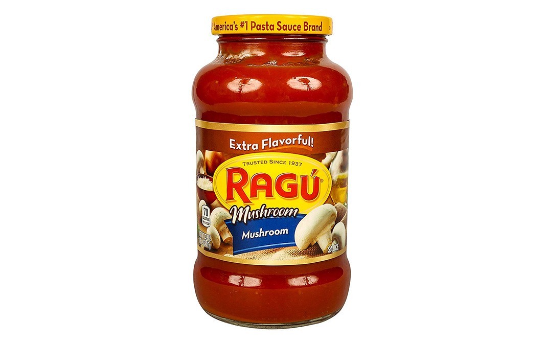 Ragu Mushroom Sauce (Extra Flavorful)   Glass Jar  677 grams